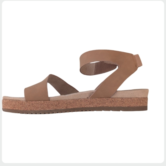 Natural SOUL Divina Cork Footbed Sandals Ankle Strap Nude 8.5 M Comfort - Picture 4 of 9